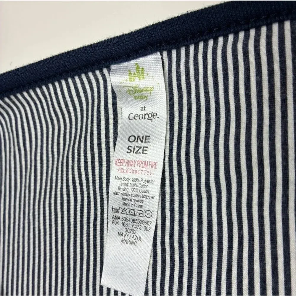 Disney Baby at George Winnie The Pooh Tigger Blanket Striped Navy Blue - READ